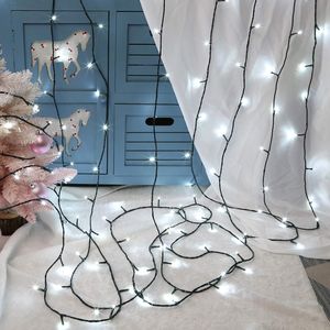 Luci Natalizie Bianche a 300 LED Certificate UL, 35m per Interni ed Esterni, 8 Modalità, con Spina a Collegamento Continuo - Product Image 2