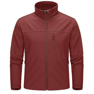 Vestes softshell personnalisées pour hommes, grises, pour le camping en plein air, manteaux thermiques imperméables, veste softshell - Product Image 1