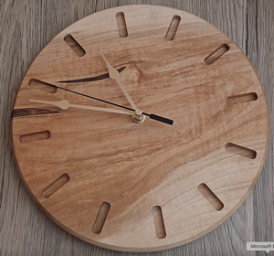 Horloge murale numérique ronde Horloge murale grand écran Décoration de la maison Horloge murale ronde en bois pour la décoration de salon - Product Image 1