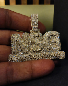 Iced Out Custom Name Letter <b>Pendant</b> Hip Hop Fine Jewelry Pass Diamond Tester Customized <b>Initial</b> Letter Two Tone <b>Pendant</b> For Her - Product Image 1