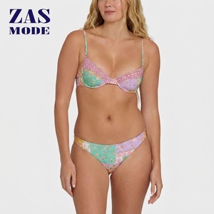 Nuevo Bikini para Mujer, Traje de Baño de Dos Piezas con Estampado Personalizado, Tie Dye, Ecológico, de Secado Rápido, Sexy - Product Image 1