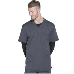 Comfortable Hospital Medical Men <b>Doctor</b> Scrub Suits 100% Cotton Woven Fabric Summer Use Customized Color Needle Detection - Product Image 2