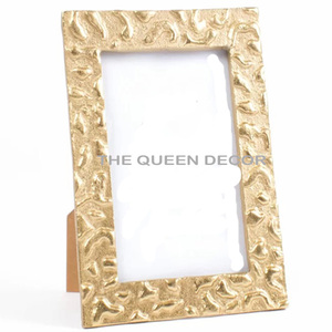 Marvelous Designing <b>Gold</b> Finished Aluminum Metal Luxury Photo <b>Frames</b> Deluxe Quality Handmade Use Desk Tabletop Home Decoration - Product Image 5