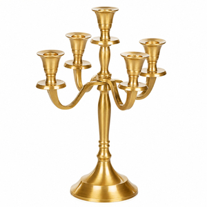 Antique <b>Black</b> Iron 3 Arm Metal <b>Candelabra</b> Table Centerpiece Vintage Scroll Pillar Candle Holder For Wedding Event Home Decor - Product Image 4