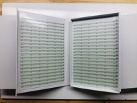 Cils XXL Box colour 2D 3d 4D 5D 6D7D 8D Extensions de cils préfabriqués 40 lignes Ventilateurs étroits Volume avec base pointue Fibre PBT souple