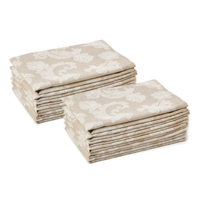 ผ้าเช็ดปากผ้าฝ้ายลายดามัสก์สีชมพูอมแดงพรีเมียม ขนาด 45x45 ซม. 240 GSM สำหรับงานแต่งงาน ผ้าปูโต๊ะ รับทำโลโก้ตามสั่ง และสั่งซื้อจำนวนมาก - Product Image 5