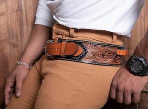 เข็มขัดใส่กระสุน MOLLE หนังวัวแท้คุณภาพสูง สำหรับการยิงปืน รักษาความปลอดภัย ทนทาน สวยงาม อุปกรณ์เสริมสำหรับการล่าสัตว์ กำลังขยาย 10 เท่า - Product Image 4