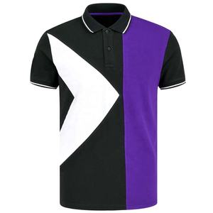 Men's High quality Custom summer Short Sleeve Polo <b>Shirts</b> three Tone Casual Athletic <b>Collared</b> <b>T</b> <b>Shirt</b> tees wear with OEM - Product Image 5