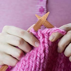 Aiguilles à tricoter en bambou naturel, outil de tricot et de crochet en bois lisse - Product Image 3