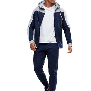Combinaisons de couleurs personnalisées, imperméables, respirantes, à col montant, pour hommes adultes, ensembles de jogging stylés pour la saison hivernale - Product Image 1