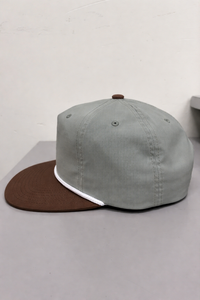 หมวกแก๊ป 5 แผงแบบ Snapback ขายส่ง ปักโลโก้ตามสั่ง หมวกเชือกสไตล์สตรีทแวร์กลางแจ้ง ปีกแบน ปักลาย 3 มิติ ผ้าแคนวาส - Product Image 2