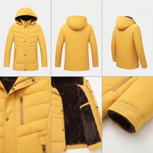 Custom <b>Men's</b> Hooded Winter Padded <b>Jacket</b> Thermal Insulated Outdoor Wear OEM ODM - Product Image 3