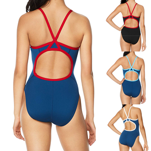 Maillot de bain une pièce pour femme de haute qualité, imprimé dessin animé, taille haute, imperméable, anti-UV, pour entraînement sportif, avec logo personnalisé - Product Image 1