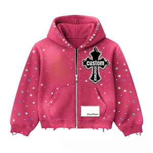 Fabrication de sweats à capuche personnalisés en gros, 100% coton, molleton épais d'hiver, streetwear oversize, marque privée, faible MOQ - Product Image 6