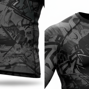 T-shirt de compression à manches longues à séchage rapide pour BJJ, MMA, No-Gi, gym, course à pied, fitness, entraînement, rashguard, haut de sport - Product Image 4