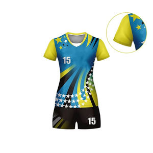 ชุดวอลเลย์บอลแฟชั่นสุดฮิต เสื้อโพลีเอสเตอร์ ดีไซน์สั่งทำได้ ราคาขายส่ง คุณภาพดี มีจำหน่าย - Product Image 5
