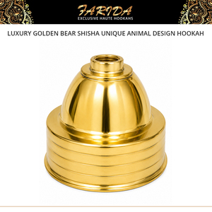 Nouveauté Farida Hookahs : Chicha de Luxe Sculptée avec Finition Laquée Dorée, Modèle Ours Unique, Qualité Supérieure, Meilleure Vente - Product Image 5