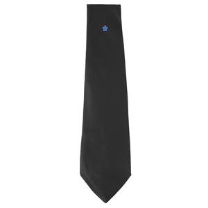Corbata Masónica Premium Master Mason Blue Lodge con Compás Cuadrado Negro Bordado para Hombre - Product Image 3