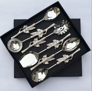 Juego de Cucharas para Servir Lustro Serve Collection Opal Grace, Cucharas de Lujo con Diseño de Concha, Juego de Regalo Regal Pearl, Cucharas Divine Lustre para Fiestas - Product Image 5