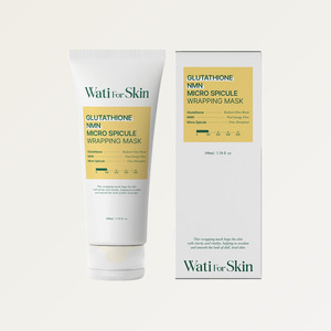 มาส์กหน้าเกาหลี K-Beauty Whatiforskin กลูต้าไธโอน NMN ไมโครสปิคูล แรปปิ้ง เฟซ มาส์ก ผลิตในเกาหลี - Product Image 4