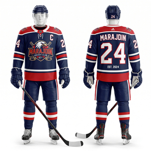 Tenue d'entraînement de hockey sur glace, vêtements de sport, uniforme d'équipe, meilleur design, best-seller pour les uniformes de hockey sur glace - Product Image 4