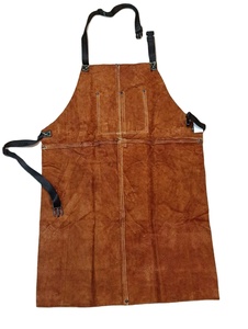 ผ้ากันเปื้อนสำหรับงานเชื่อมงานหนังมีสายรัดทนความร้อนและกันน้ำทนทาน2024สำหรับช่างเชื่อม - Product Image 2