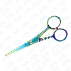 Ciseaux de coiffure professionnels en acier J2 à prix abordable, ciseaux à moustache et à barbe, instruments de coiffure noirs pour hommes - Product Image 2
