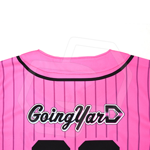 Camiseta de Béisbol Rosa con Botones, Estampado de Maíz, Personalizable, Unisex, para Adultos, Manga Corta, Secado Rápido, Ecológica, Transpirable, Corte Regular - Product Image 5