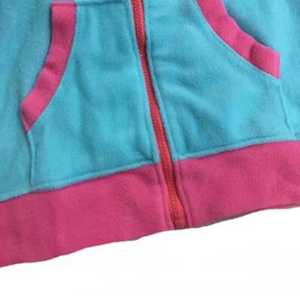 Unisex Blue <b>Unicorn</b> Hoodie Pink Trim Fleece Pullover Casual Winter Breathable Pocket Regular Fit Regular Sleeve Cartoon Design - Product Image 4