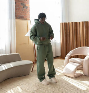 Sudadera con Capucha Extra Grande Unisex, 100% Algodón, Forro Polar de 500 g/m², Color Sólido, Ecológica, con Logotipo Personalizado Impreso en Serigrafía - Product Image 2