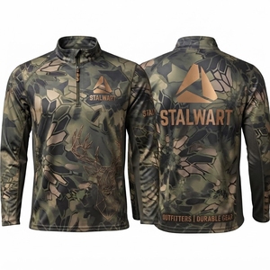 Veste de chasse à manches longues pour homme Stalwart, impression par sublimation, softshell respirant, imperméable, coupe-vent, polyester/coton - Product Image 2