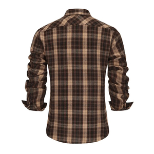 Camisa Casual de Manga Larga para Hombre 2026, Camisa Clásica de Franela, Algodón Suave, Diseño a Cuadros con Logotipo Personalizado, Camisa de Franela - Product Image 2