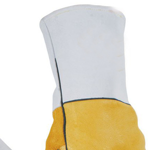 Gants de soudage à manches longues de qualité supérieure, gants de soudage industriels en cuir de vachette de qualité supérieure, résistants au feu, pour la sécurité au travail - Product Image 3