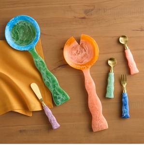 Modern Resin Spoon Set For Home Kitchen Restaurant Hotel Banquet Wedding Dining And Special Celebration Tables - Product Image 1