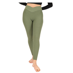 Leggings de Yoga de Cintura Alta para Mujer, al por Mayor, con Estampado Personalizado, sin Costuras, para Gimnasio, Deporte, Running y Yoga - Product Image 5