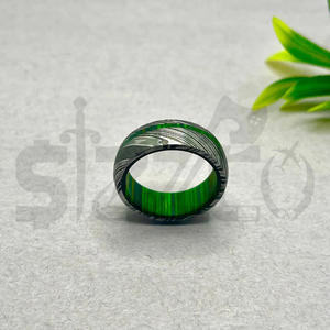 Hot Selling Handmade Wood Damascus Steel <b>Ring</b> for <b>Men</b> Women Wedding Band Fashion Party <b>Ring</b> Custom Latest Design OEM Supplier - Product Image 5