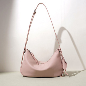 Sacs à main pour femmes en cuir véritable de luxe, fermeture à glissière ouverte de haute qualité, design minimaliste personnalisable, doublure en toile - Product Image 6