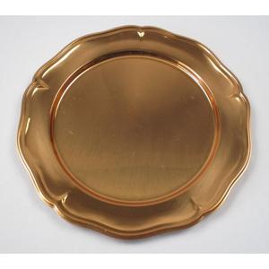 Assiette de Présentation Dorée pour Mariage, Décoration de Table, Assiettes de Service Alimentaire Personnalisables en Métal, Sûres pour le Contact Alimentaire - Product Image 6