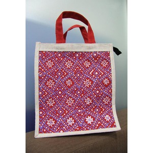 Wholesale Supply Stylish Geometric Pattern Jute <b>Bag</b> Fashion Carry <b>Bag</b> for Ladies Shopping Trips Available at Factory Price - Product Image 2