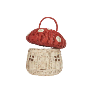 Panier à linge autoportant haut en rotin tressé à la main et résine, grand volume, moderne, écologique, avec poignée - Product Image 3