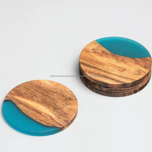 Solid Wooden Coasters For Home Restaurant Hotel Decoration Coffee Time - Product Image 3