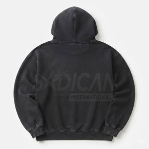 New Arrival Heavyweight Distressed <b>Embroidery</b> <b>Set</b> Men Pullover Hoodie And Jogger Pants Casual Streetwear Two Piece Outfit - Product Image 3