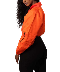 Chaqueta Cortavientos de Moda para Mujer, Estilo Informal, con Logotipo Personalizado, Cierre de Cremallera de Nailon, Talla Grande, Ligera, para Exteriores - Product Image 5