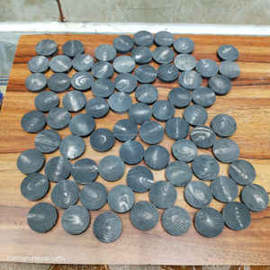 Cornes de buffle naturelles blanches à rayures noires, écologiques, ébauches de 6 mm d'épaisseur, faites à la main, matériau de bijouterie artisanal moderne, prix de gros - Product Image 2