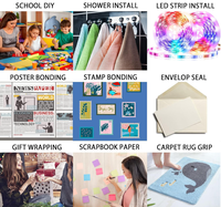 Ruban adhésif double face, haute viscosité, résistant aux hautes températures, importé parallèlement, adapté aux loisirs créatifs et aux albums de scrapbooking