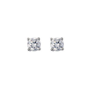 ELEGANT HIGH CARBON DIAMOND STUD <b>EARRINGS</b> FOR WOMEN 925 STERLING SILVER LUXURY FASHION JEWELRY GIFTS FOR MEMORIALS AND WEDDINGS - Product Image 2