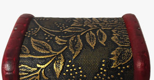 Handmade Vintage <b>Wooden</b> Jewelry Box - Antique Style <b>Treasure</b> <b>Chest</b> with Metal Latch & Floral Embossed Design - Product Image 3
