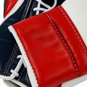 Guantes de Boxeo Profesionales de Venta Caliente con Cordones en la Muñeca, Logotipo Personalizado, Hechos con Cuero Genuino, para Competencia y Combate, para Adultos, Par - Product Image 2