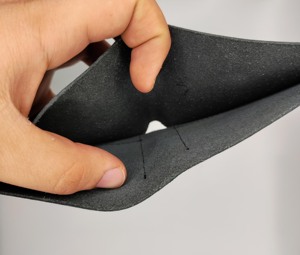 Portefeuille fin pour homme de haute qualité avec protection RFID, en cuir véritable, pliage court, doublure en polyester, vente en gros OEM - Product Image 2