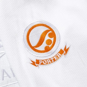 สำหรับการสั่งซื้อแบบแบทช์ # ชุดยิวยิตสู 123 SYR X Porter (สีขาว) BJJ Gi-450GSM ผ้าฝ้ายทอแบบ Pearl Weave แห้งเร็ว ระบายอากาศได้ดี ทรงปกติ พร้อมกระเป๋า - Product Image 5
